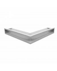 Obrázok pre Rohová mriežka LUFT 560x560x90 stredová biela 45S SF - plytká