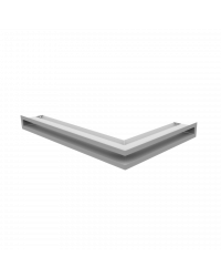 Obrázok pre Rohová mriežka LUFT 600x400x60 ľavá biela 45S SF - plytká