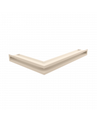 Obrázok pre Rohová mriežka LUFT 400x600x60 pravá krémová 45S SF - plytká