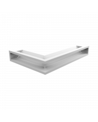 Obrázok pre Rohová mriežka LUFT 400x600x90 pravá biela 45S SF - plytká