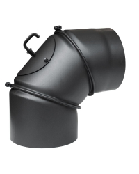 Obrázok pre Nastaviteľné koleno PARKANEX 160mm/90° s klapkou a čistiacim otvorom