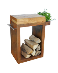 Malý stolík 60x45x91 - corten Obrázok pre Malý stolík 60x45x91 - corten