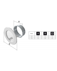 Obrázok pre Mriežka okrúhla Ø 150 čierno-zlatá