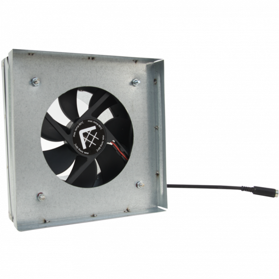 Obrázok pre Spojka na mriežku s ventilátorom 17x17/100 bez čidla
