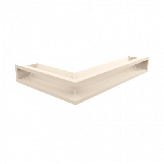 Obrázok pre Rohová mriežka LUFT 400x600x90 pravá krémová 45S SF - plytká