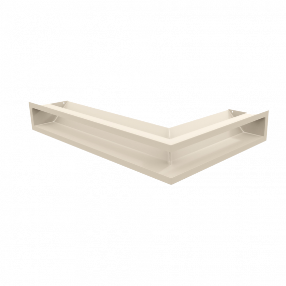 Obrázok pre Rohová mriežka LUFT 600x400x90 ľavá krémová 45S SF - plytká