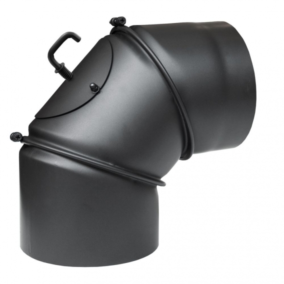 Obrázok pre Nastaviteľné koleno PARKANEX 130mm/90° s klapkou a čistiacim otvorom