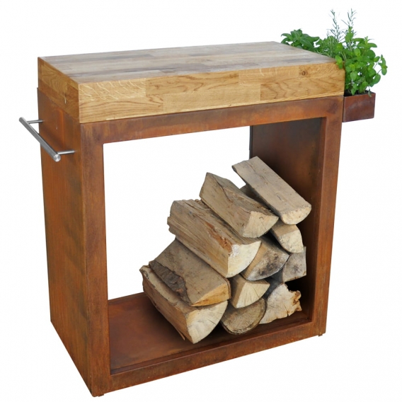 Obrázok pre Veľký stolík 80x45x91 - corten