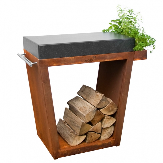 Obrázok pre Veľký stolík TRAPÉZ 80x45x91 - corten