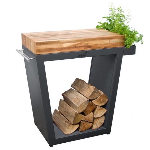 Obrázok pre Veľký stolík TRAPÉZ 80x45x91- graphite