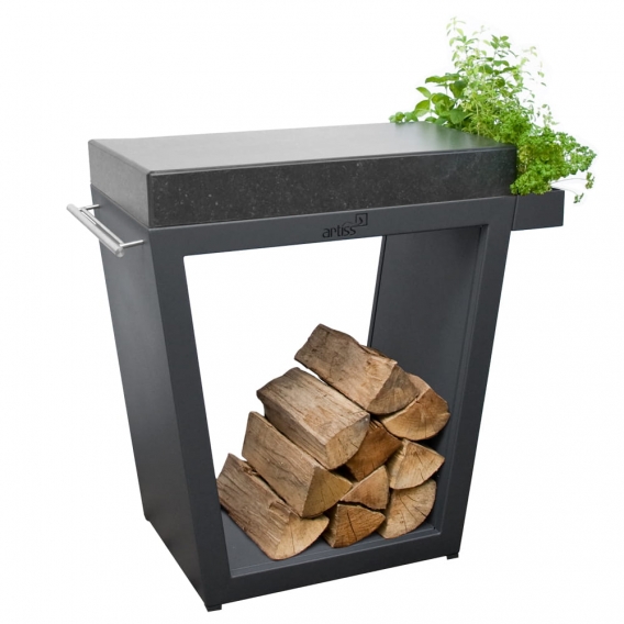 Obrázok pre Veľký stolík TRAPÉZ 80x45x91 - graphite